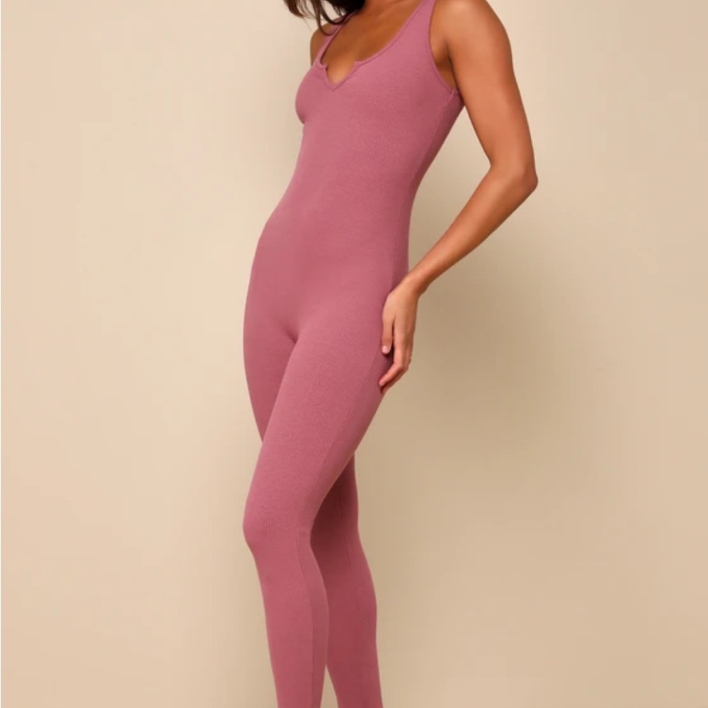 Lulu's Mauve Jumpsuit